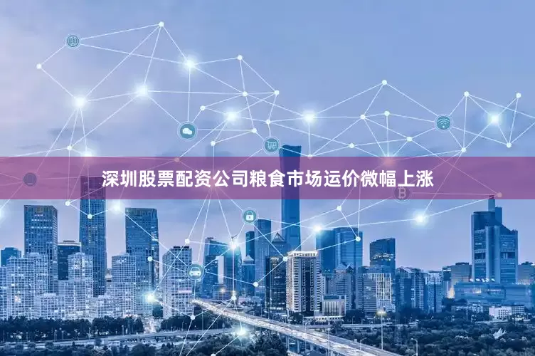 深圳股票配资公司粮食市场运价微幅上涨